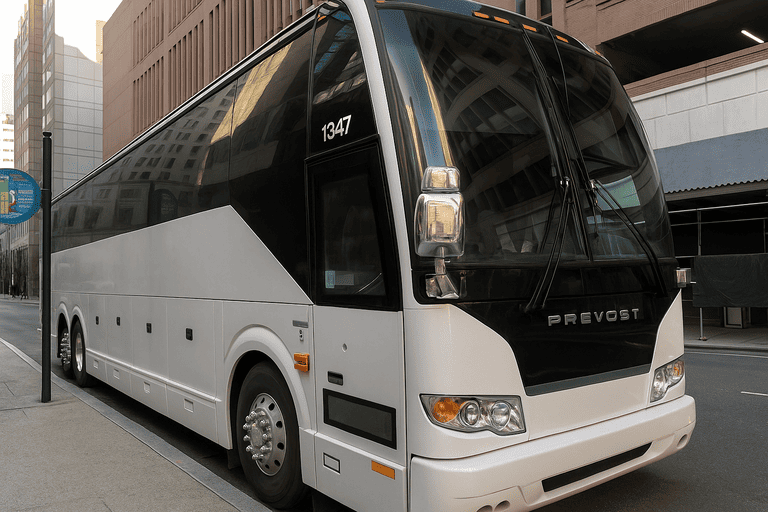 a Charter Bus Rental St. George coach bus