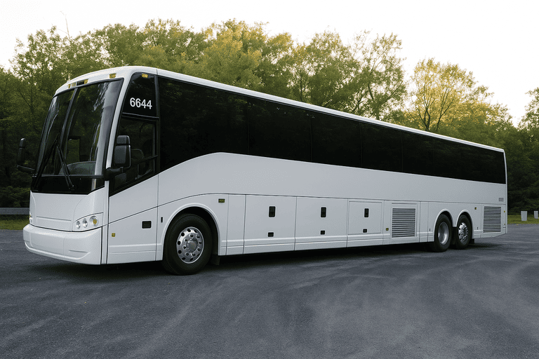 exterior of Charter Bus Rental St. George coach bus